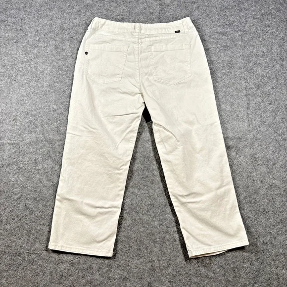Jag Jeans Womens Size 8 (Fits 30x22) White Jeans Classic Fit Stretch Crop - Picture 3 of 14
